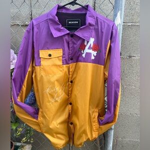 Reason Laker Colors Windbreaker Size Men’s Medium
